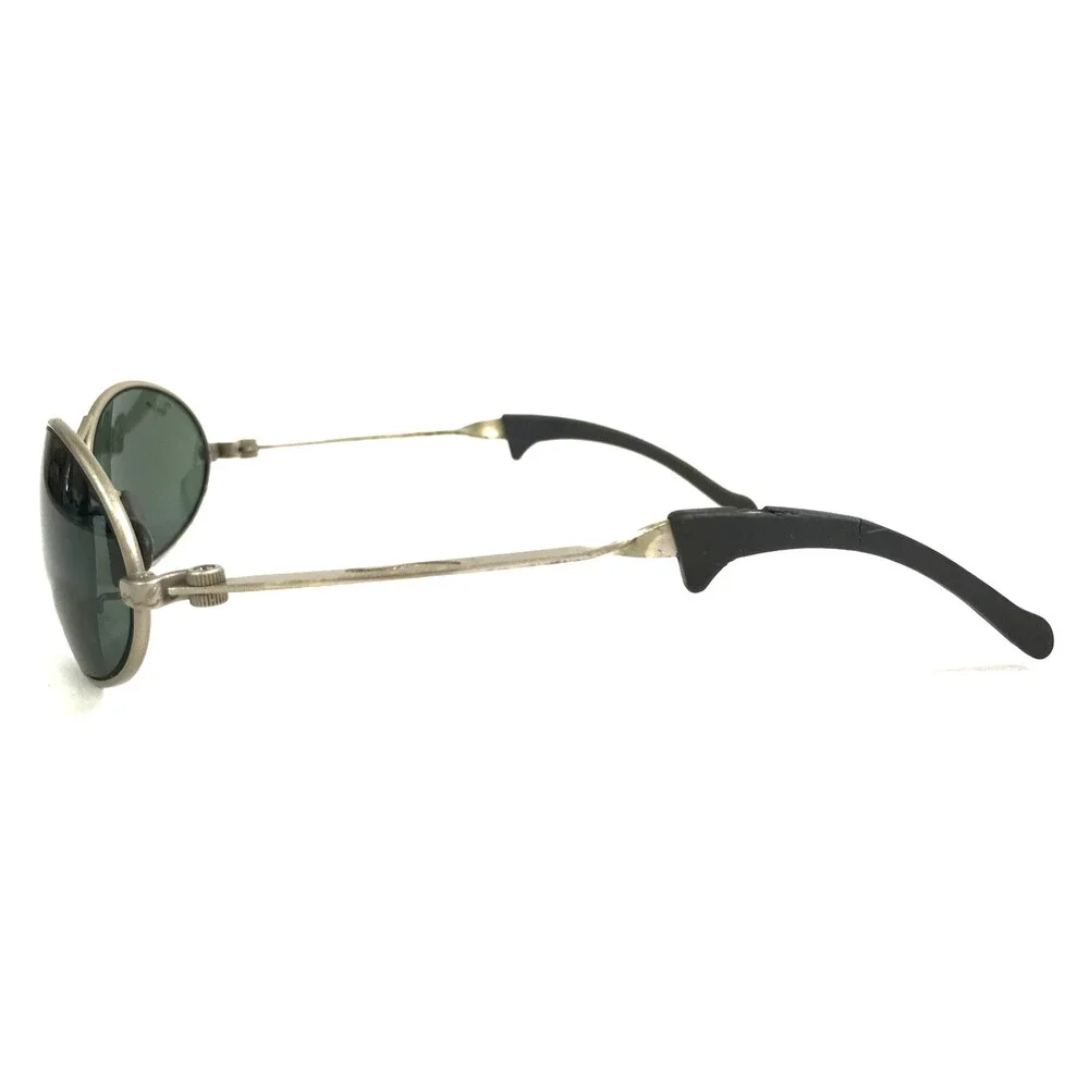 Vintage B&L Ray-Ban Sunglasses Orbs W2178 Polished Pewter Oval Bausch & Lomb